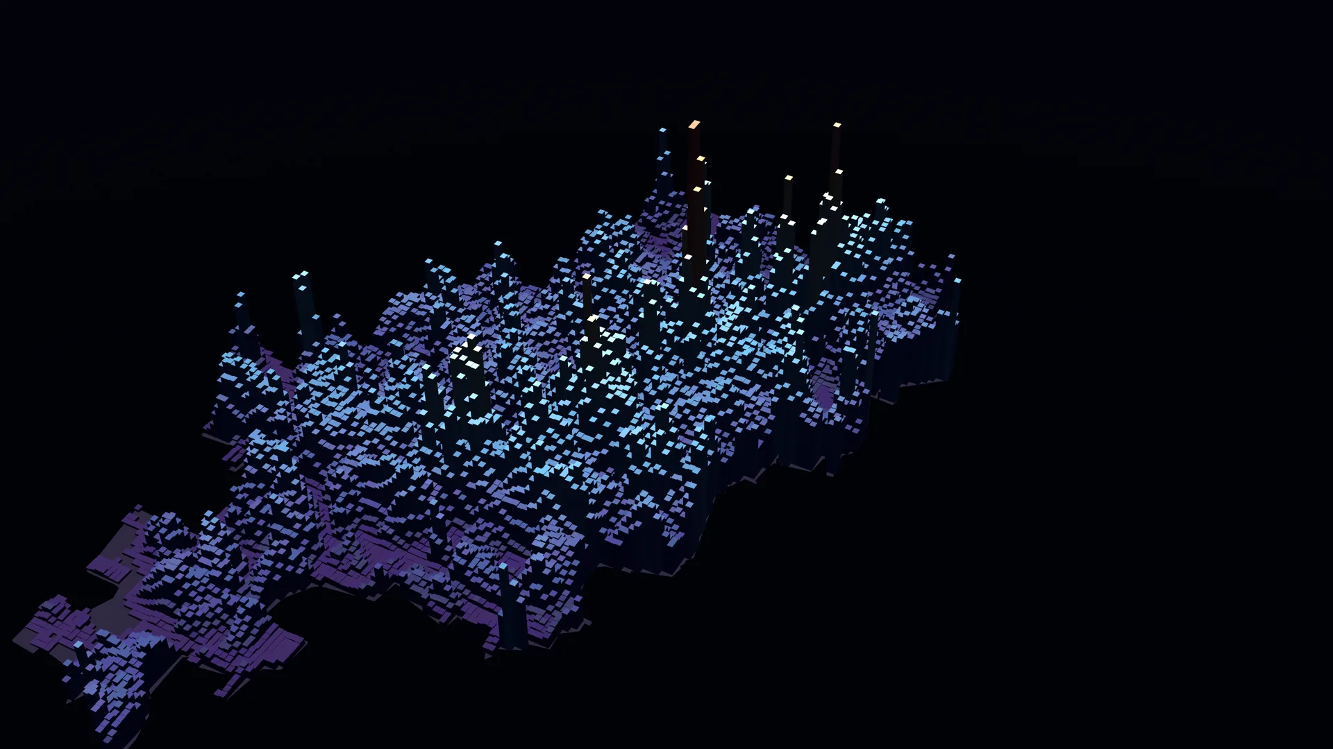 Label-free VIIRS night-light render for Johannesburg