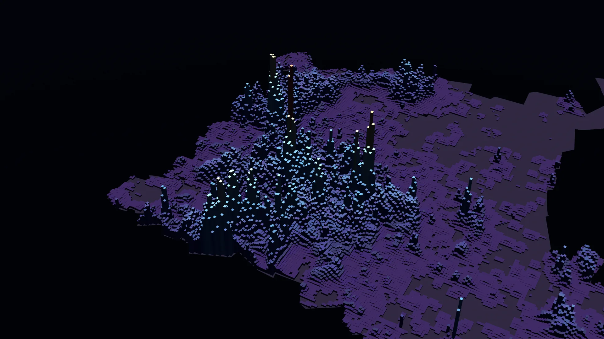 Label-free VIIRS night-light render for Tshwane